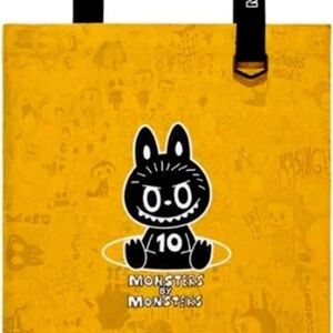 POP MART 10th Anniversary Monsters by Monsters Gold Tote Bag